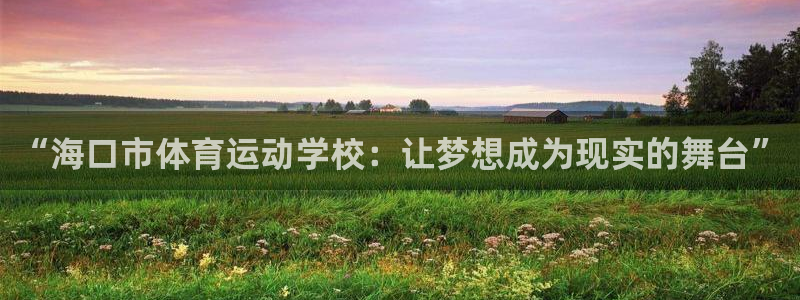 yy易游官方正版app代理：“海口市体育运动学校：让