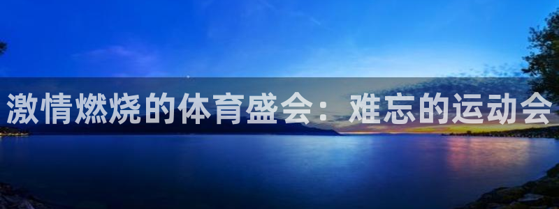 注册yy易游官方正版app：激情燃烧的体育盛会：难忘的运动会